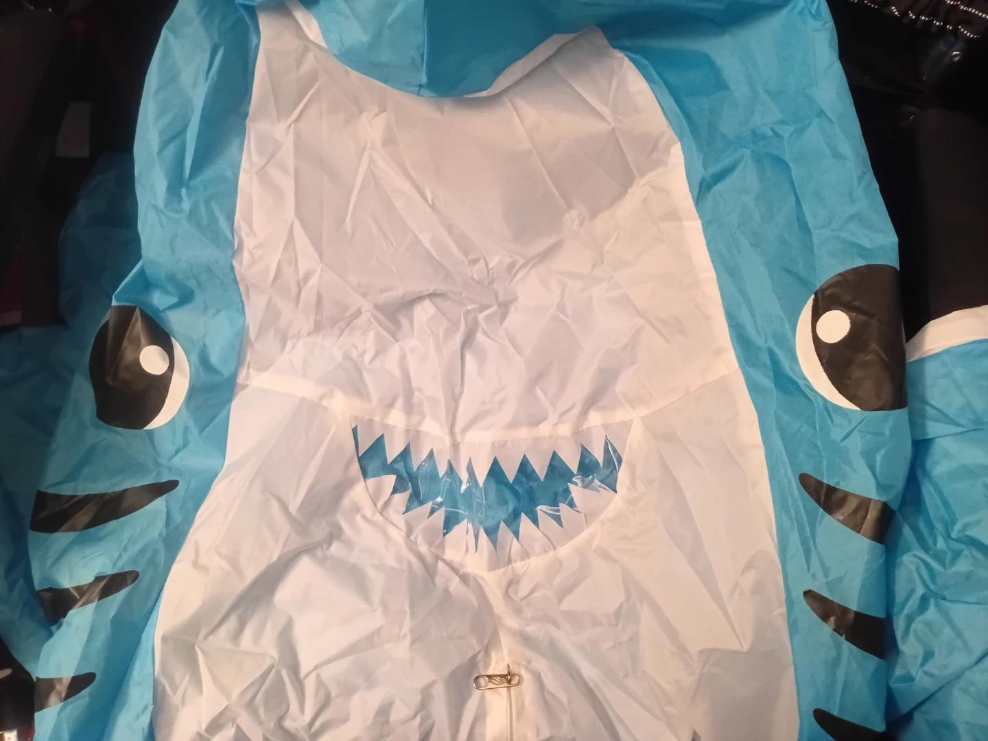 NEW!   Blue Inflatable Shark Costume - photo 5