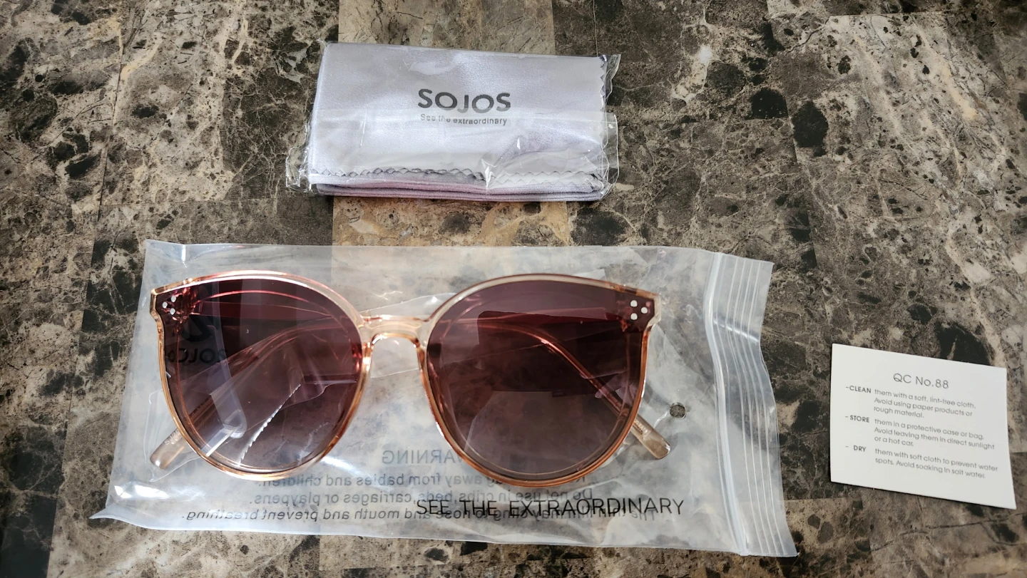SOJOS Oversized Round Sunglasses - photo 2