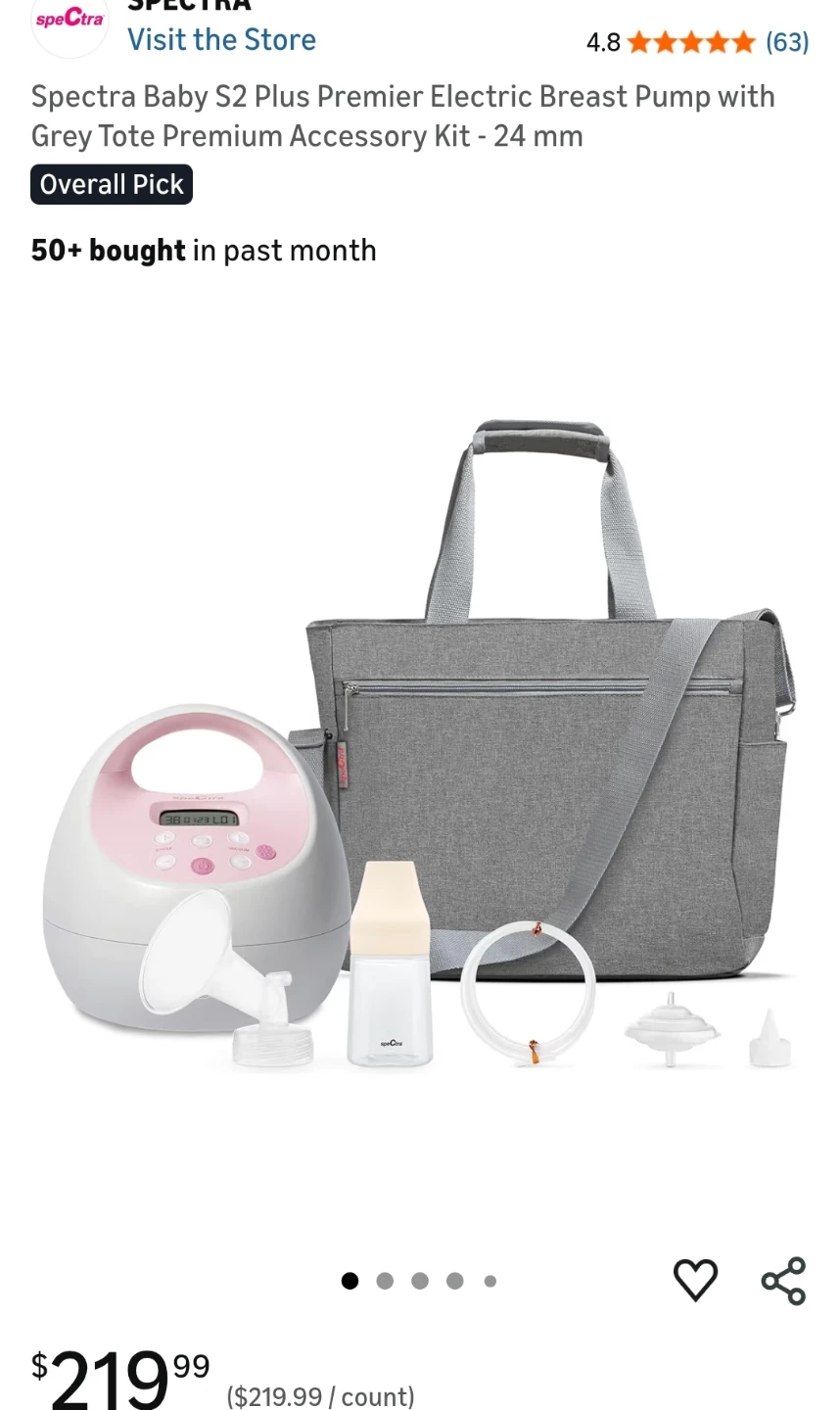 Like-new Spectra Baby S2 Plus Premier Electric Breast Pump - photo 2