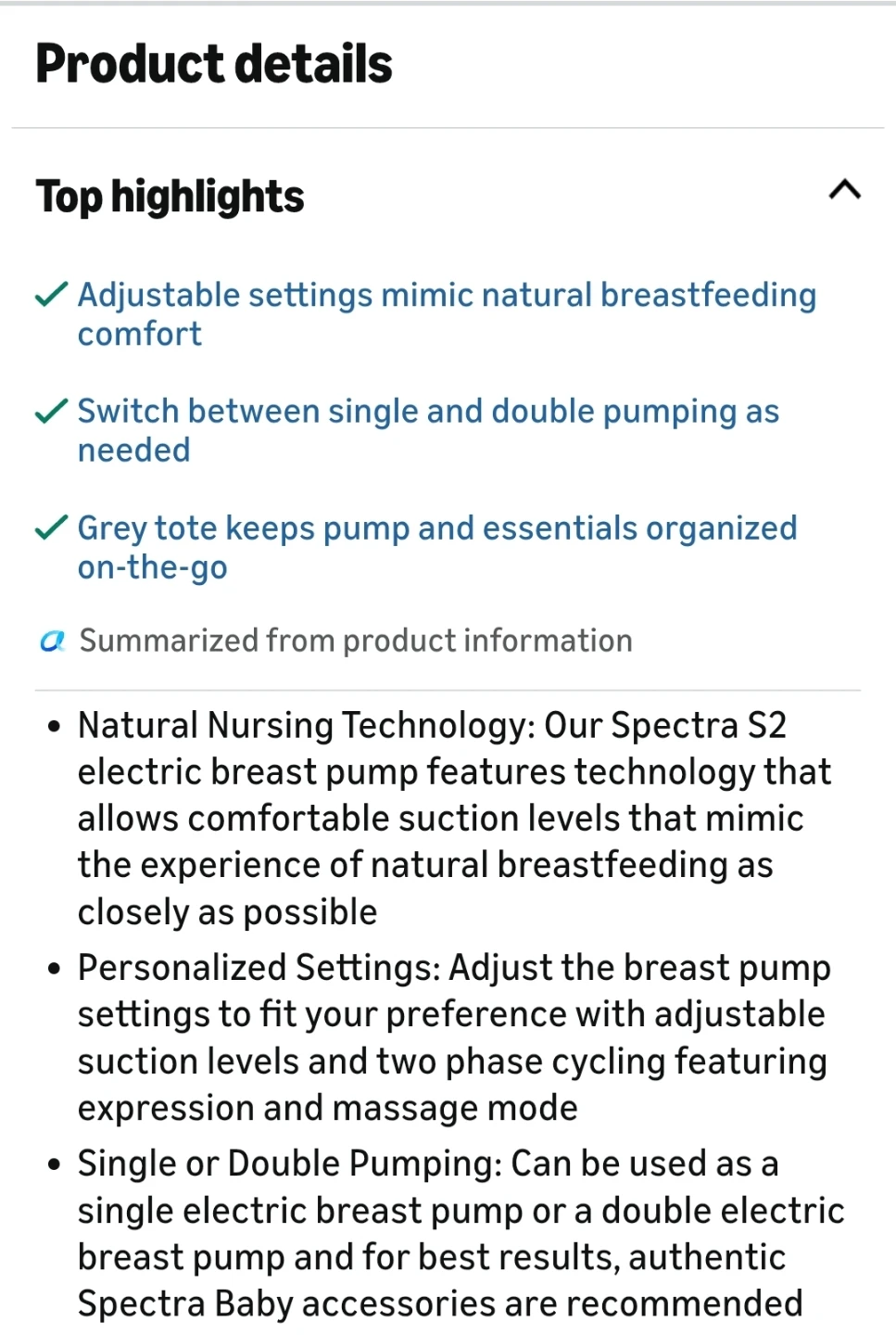 Like-new Spectra Baby S2 Plus Premier Electric Breast Pump - photo 3