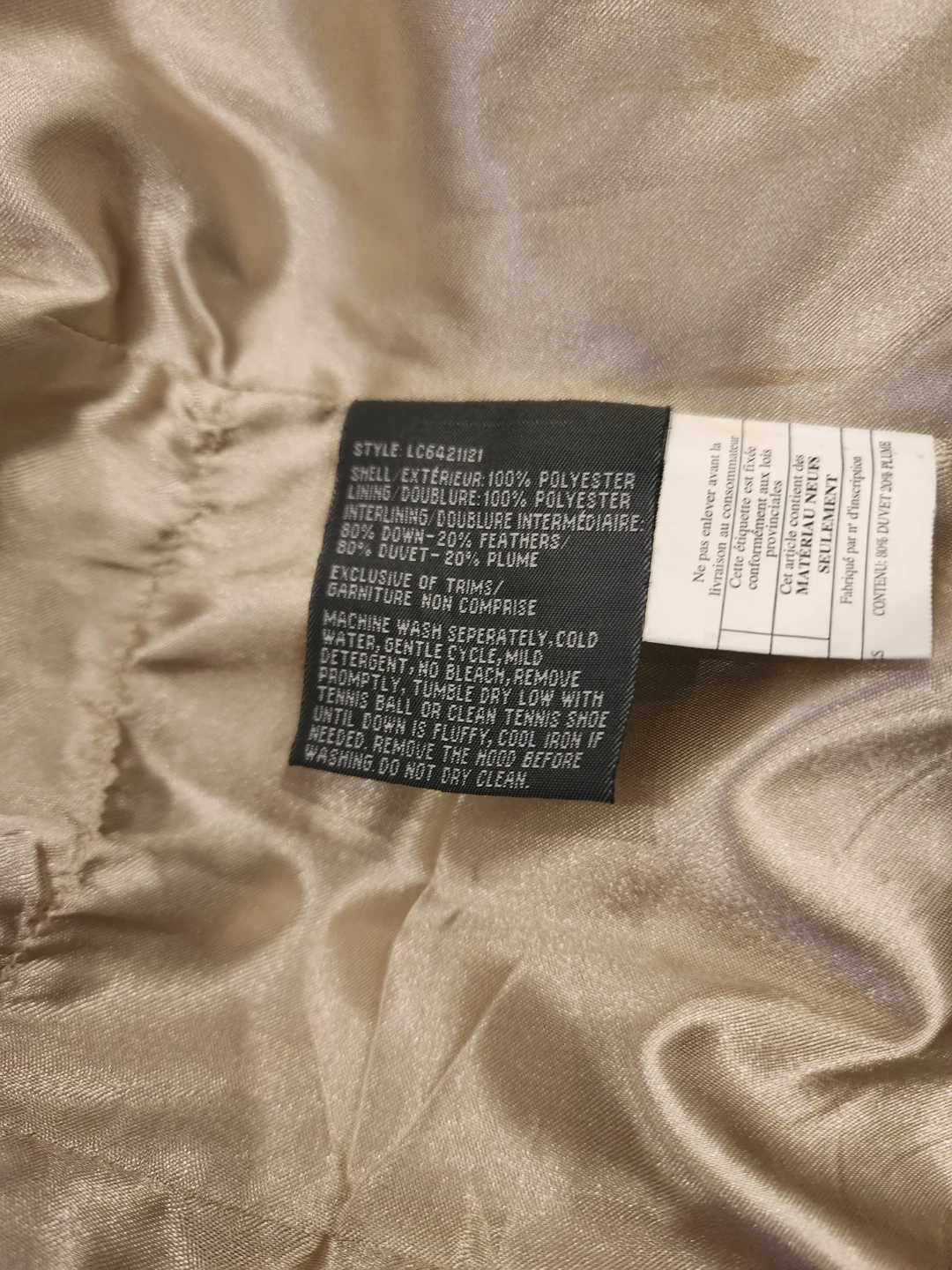 Liz Claiborne Women's Black Down Blend Puffer Jacket - Size L - photo 2