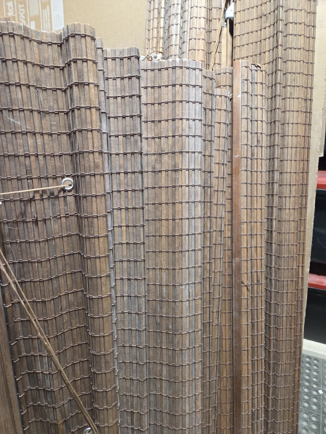 4 bamboo blinds. (2x 72" wide, 2x 60" wide)