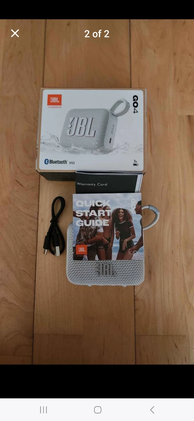 JBL GO4 White Portable Bluetooth Speaker (Brand New In Box) - photo 2