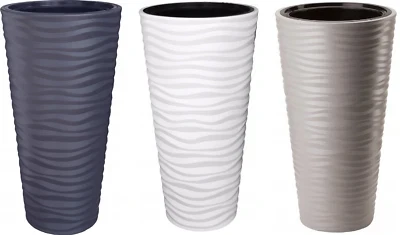 New 31" Tall Decorative light weight Planters with insert - photo 5