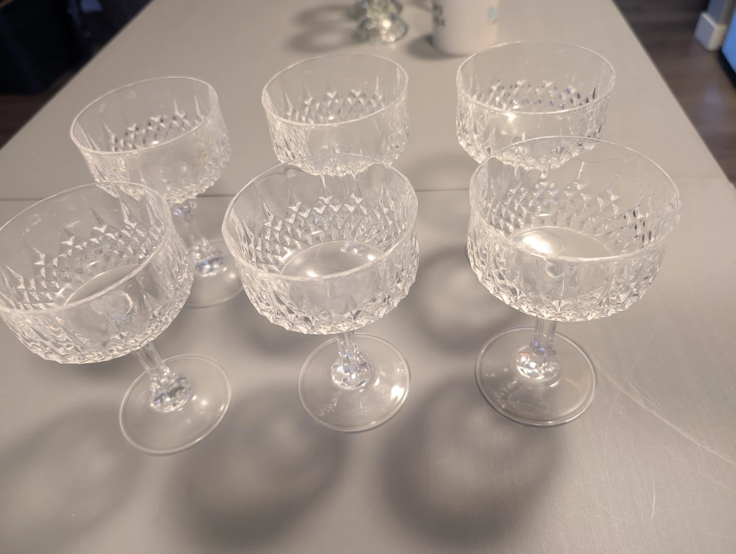 Set of 6 Crystal Coupe Glasses - photo 3
