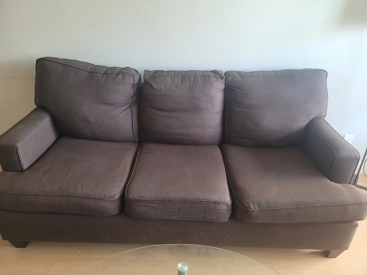 Brown Fabric Sofa