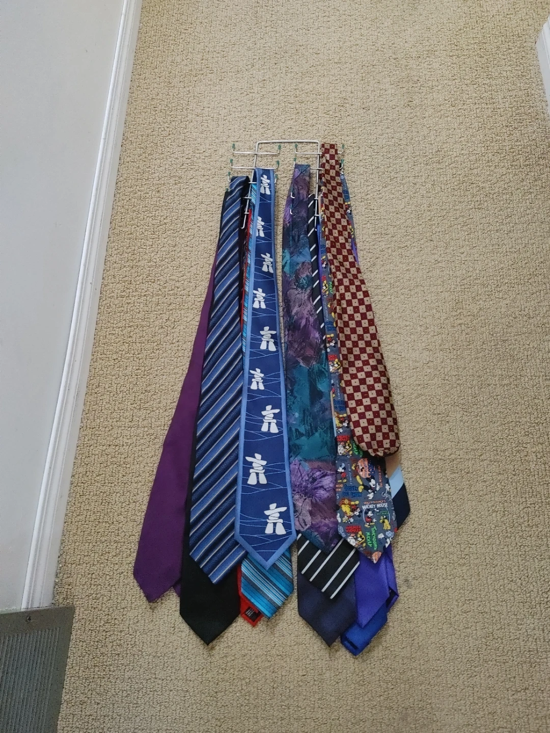 Assorted Neckties - Mickey Mouse, Inukshuk, Patterned