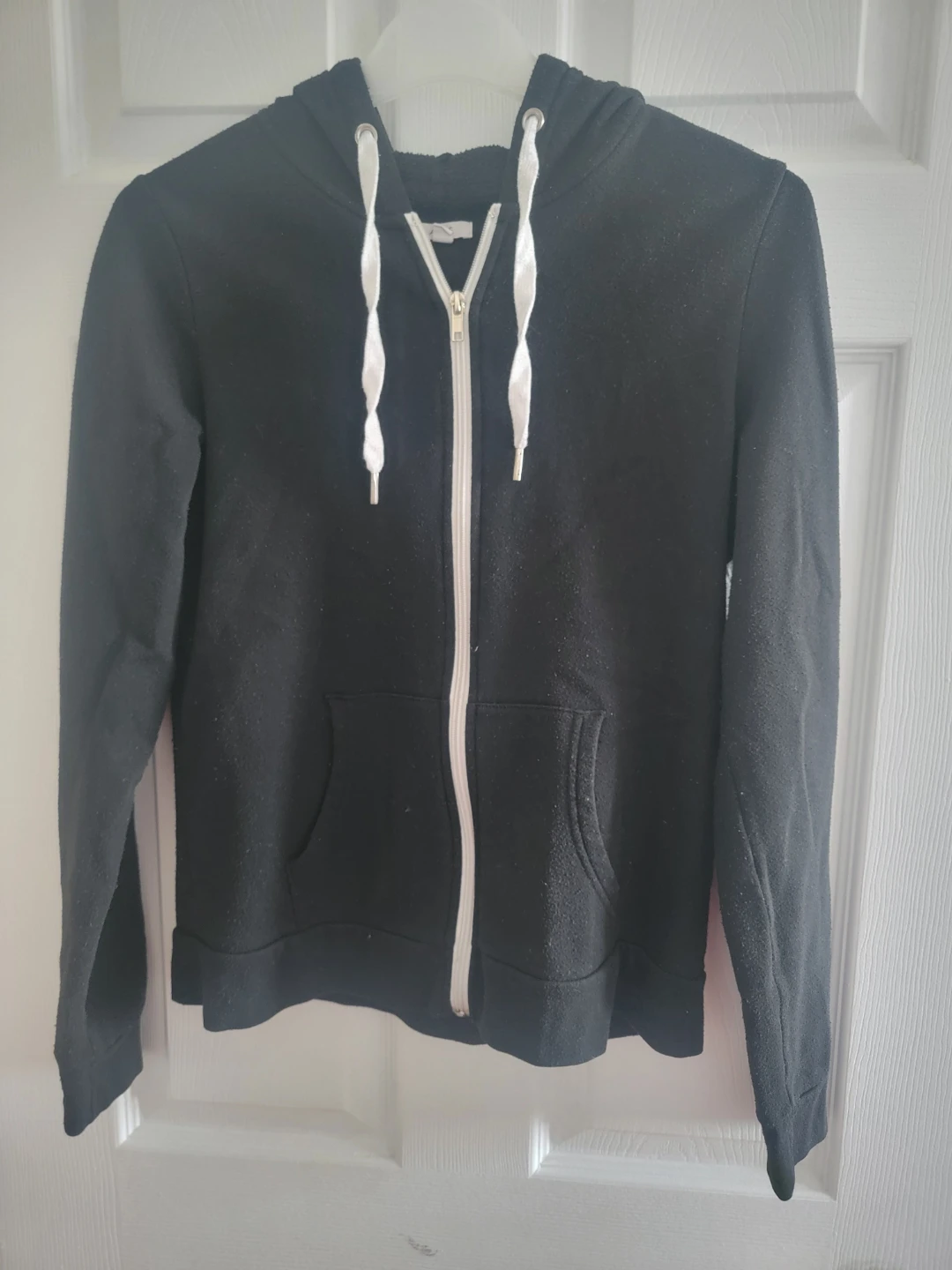 Black Zip-Up Hoodie - Ardene - Large