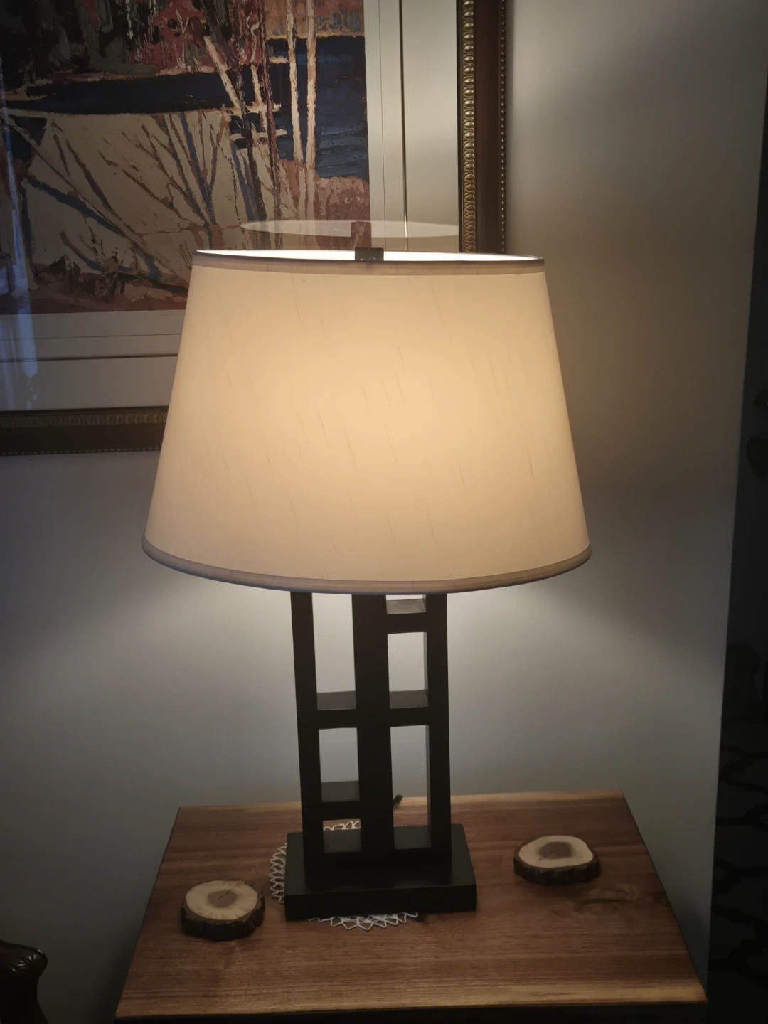 Pair ( Two) Black Modern Table Lamps.$45 For Two Lamps. - photo 5