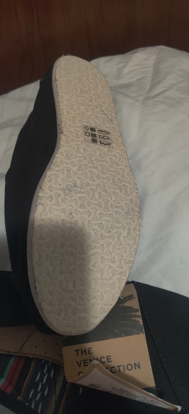 TOMS Women's Black Canvas Shoes Size 8.5 - photo 4