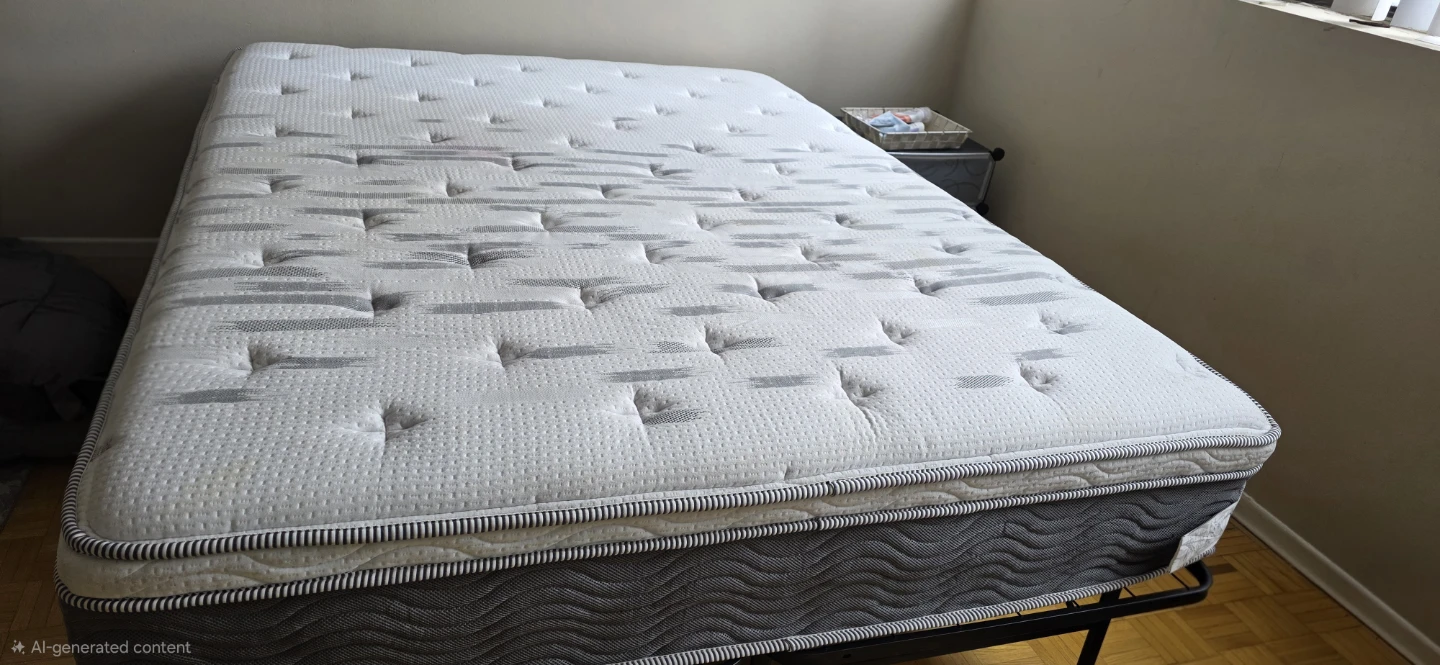 Queen Size Mattress & free bed frame - photo 2