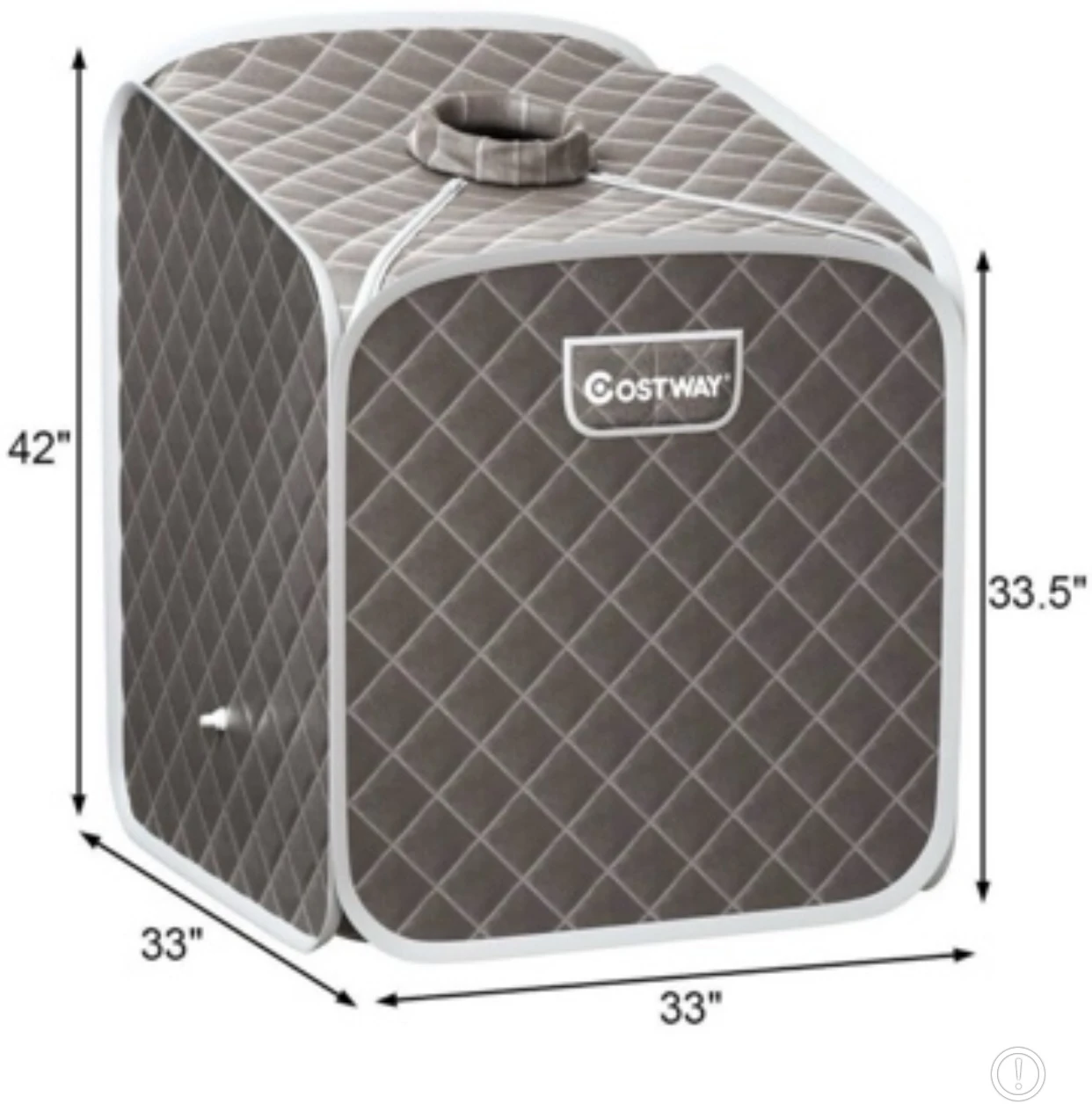 COSTWAY Portable Steam Sauna Tent - photo 2