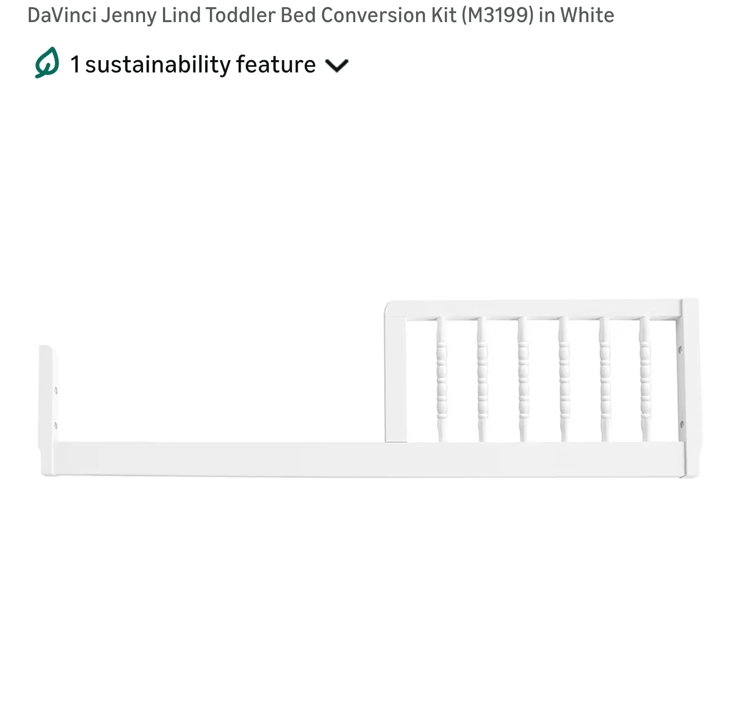 White Baby Crib With Toddler attachment - photo 3