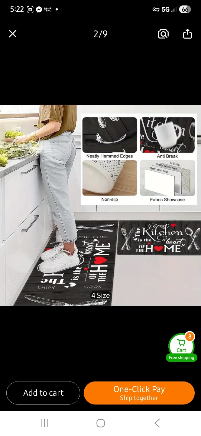 NEW Set of 2 Kitchen Mats - photo 4
