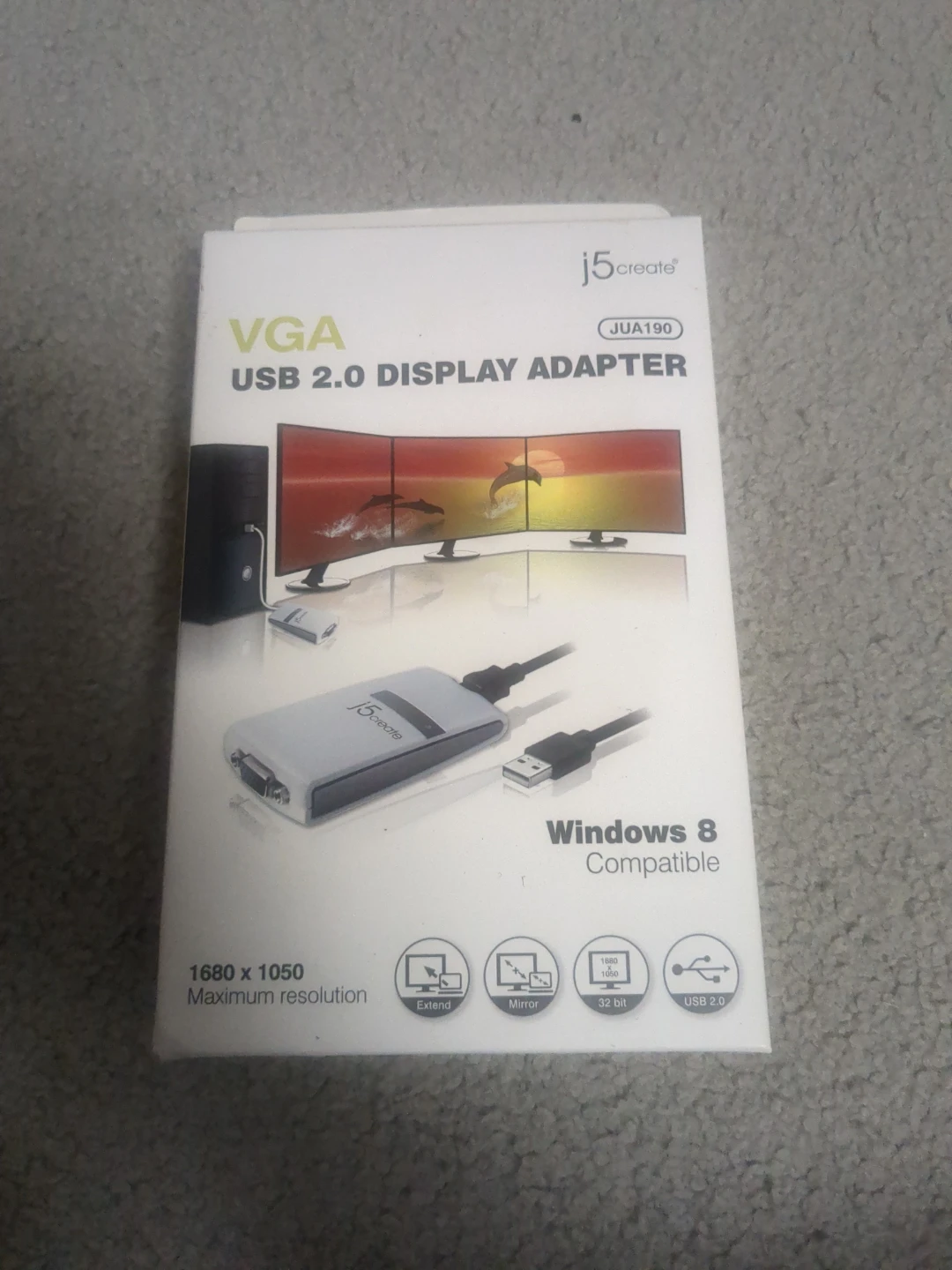 j5create USB 2.0 VGA Display Adapter JUA190