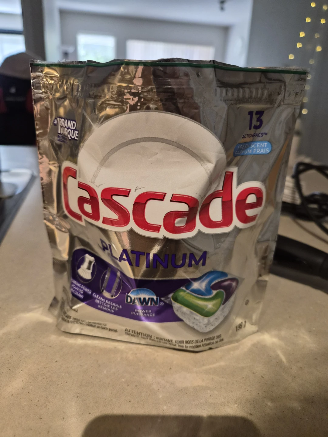 Cascade Platinum Dishwasher Detergent Actionpacs - Fresh Scent
