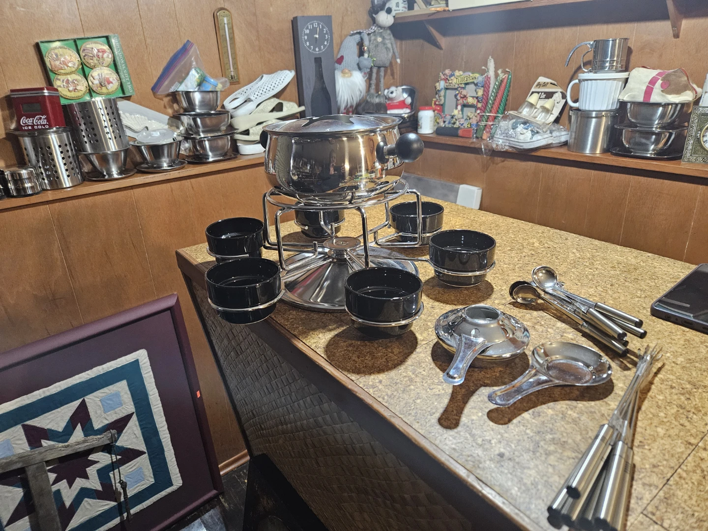 Fondue Set with 6 Bowls and Utensils - photo 2