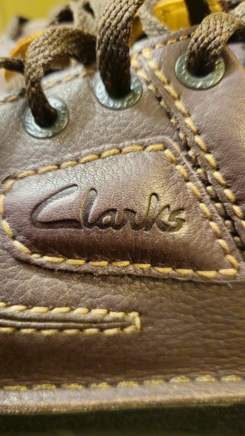 Clarks Men's Brown Leather Lace-Up Shoes - photo 5