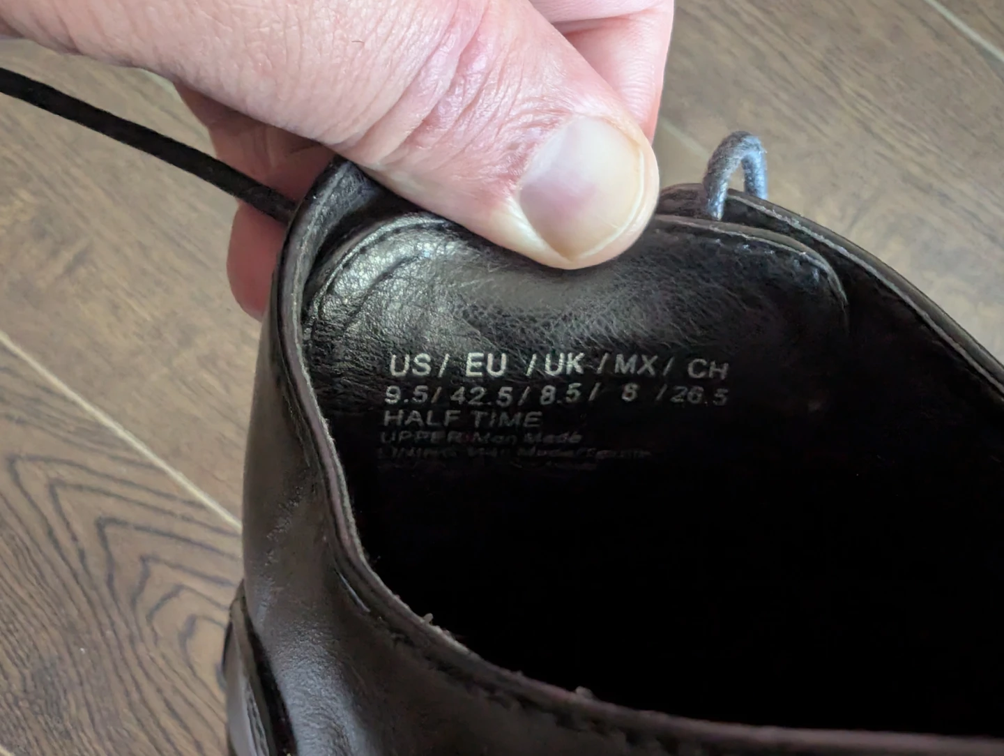 Black Half Time Dress Shoes - Size 9.5 - photo 2