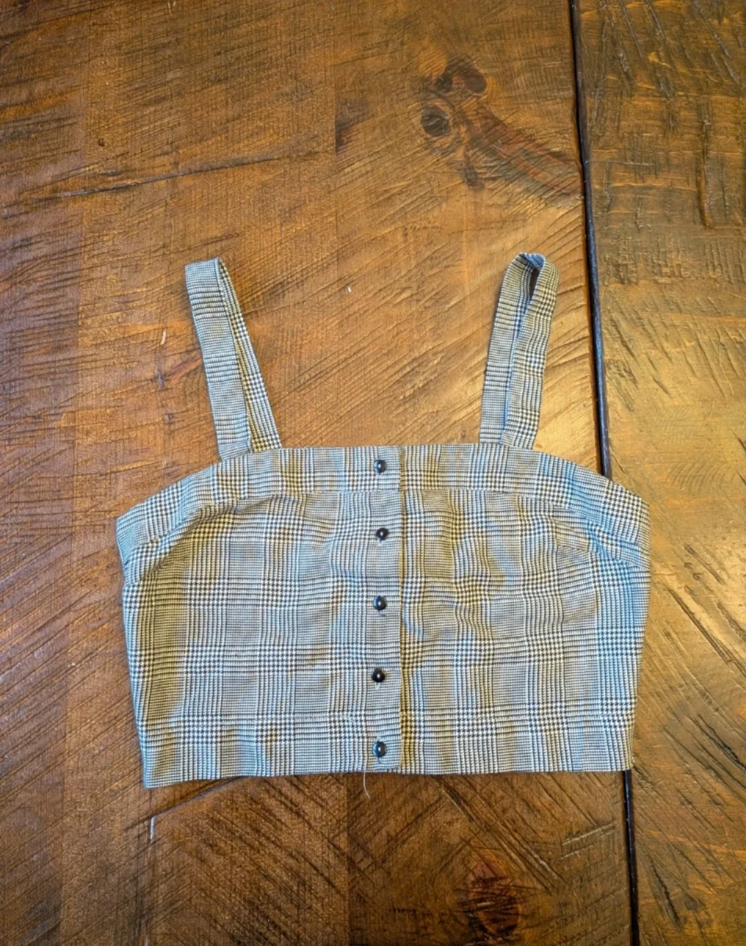 Plaid Crop Top - Size M