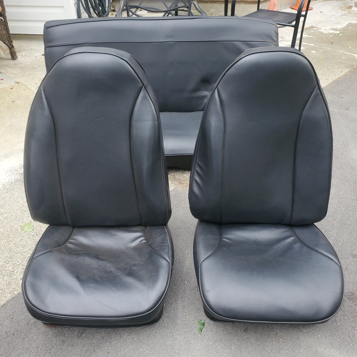Black Vinyl Bucket Seats and Bench Seat 1980 from Melbourne