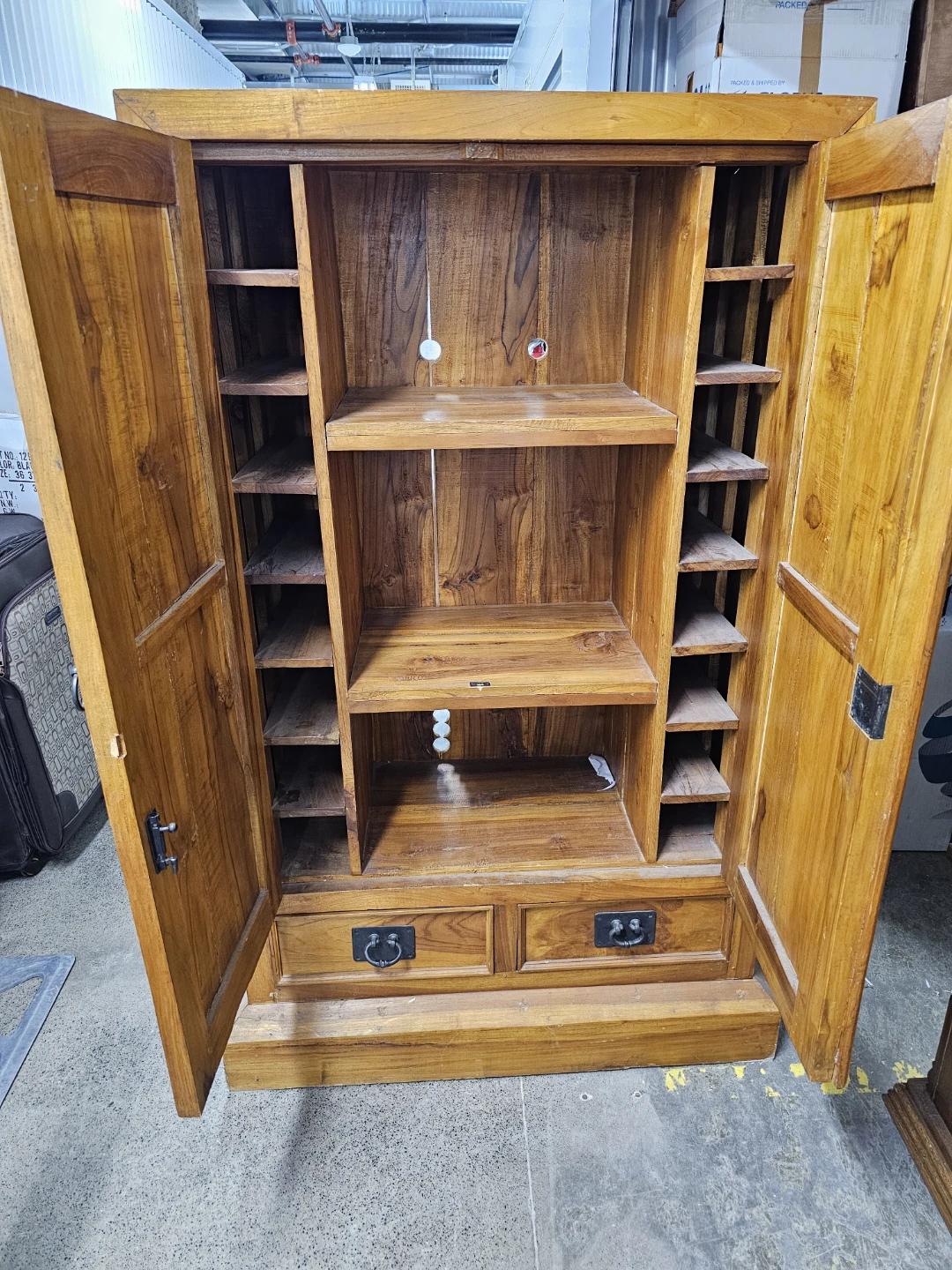 Wooden Cabinet with Two Drawers - photo 3