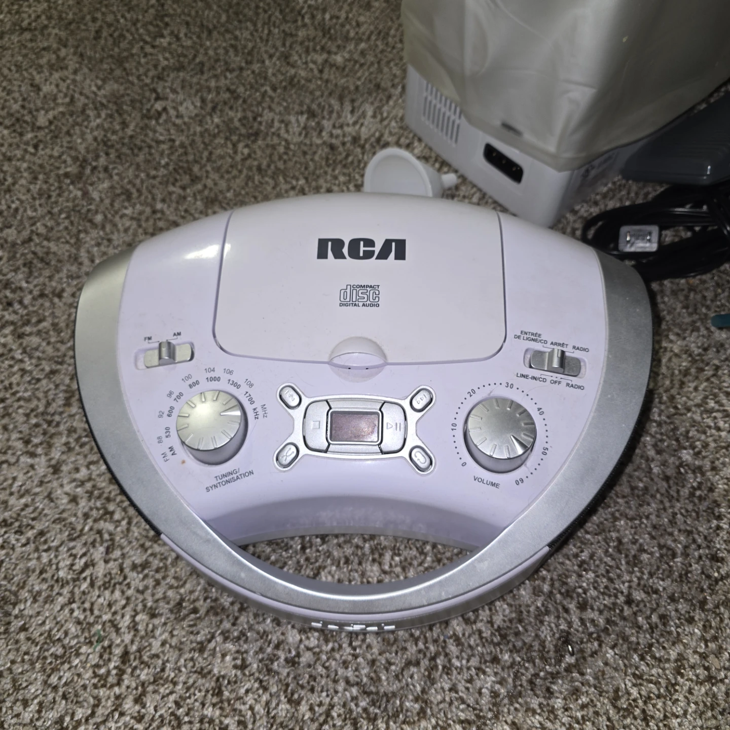 RCA Portable CD Player Radio Boombox