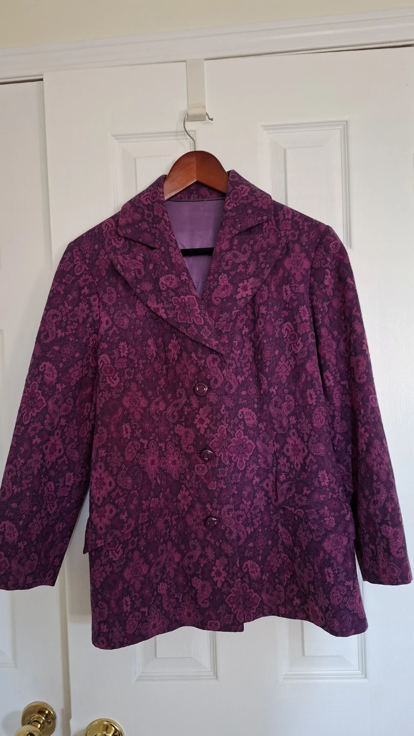 Purple Floral Blazer