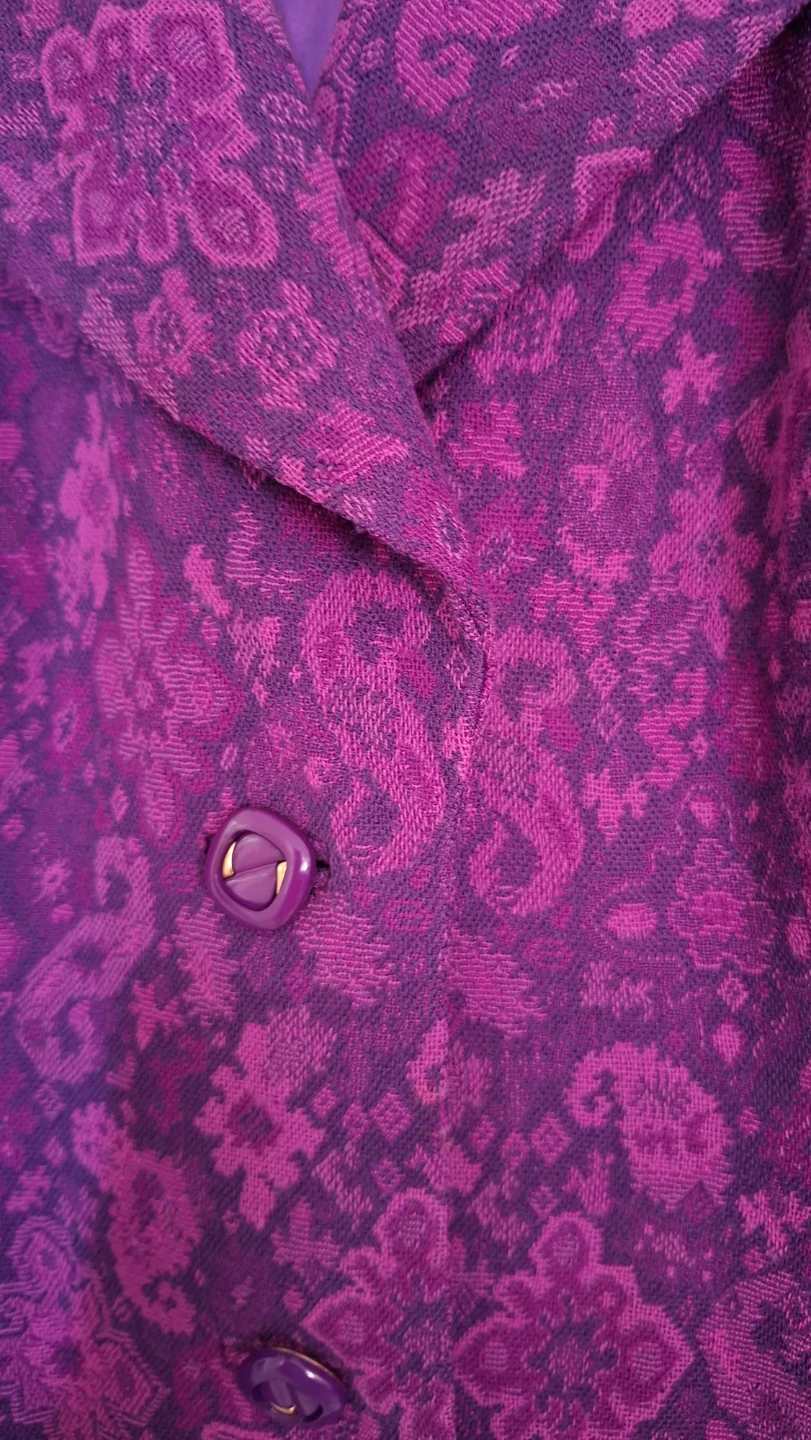 Purple Floral Blazer - photo 2