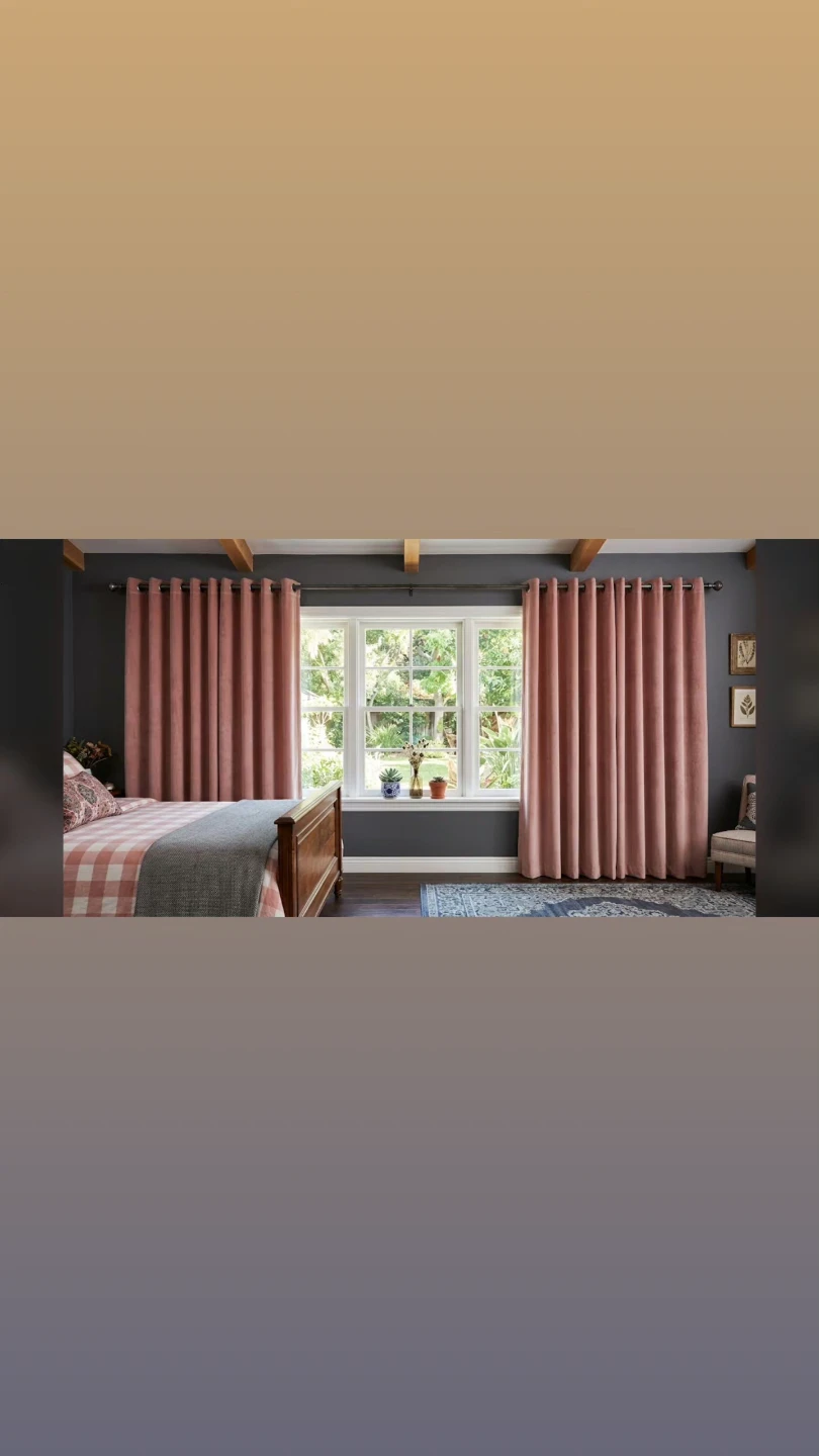 Velvet Grommet Curtains 84" long (Set of 2)