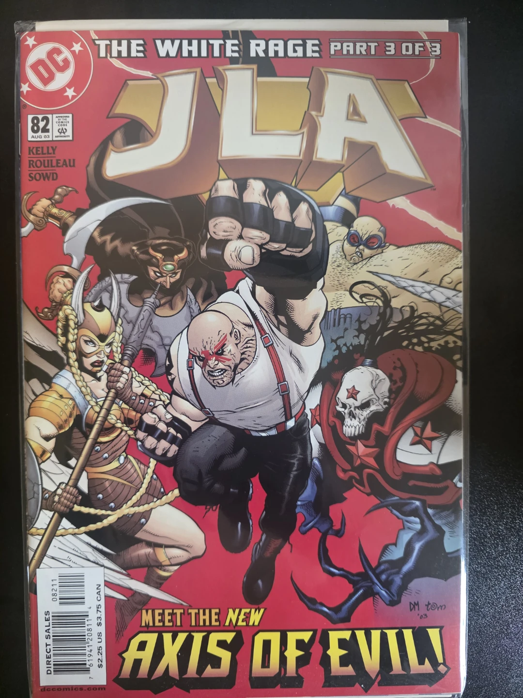 JLA "The White Rage Part 3 of 3" Comic Book (August 2003)
