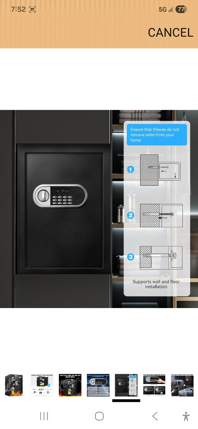 Large Capacity Digital Safe Box - photo 5