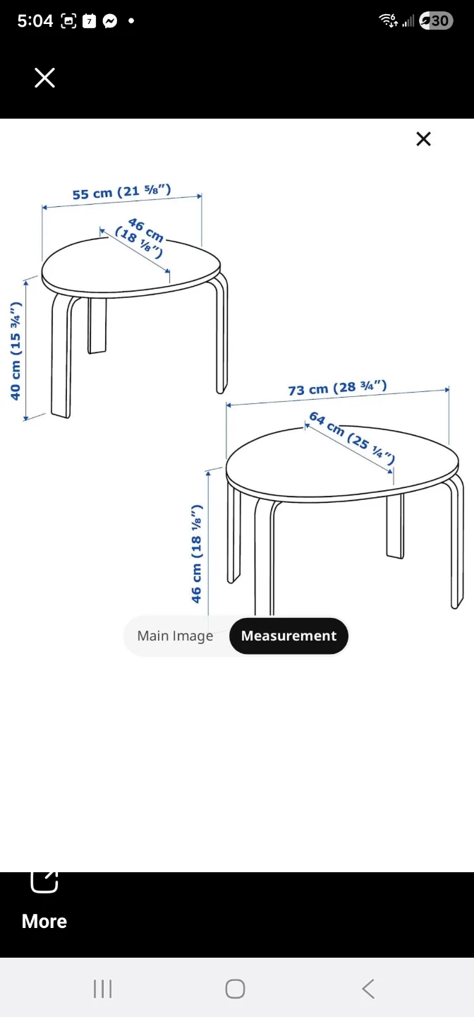 2 ikea side tables - photo 3