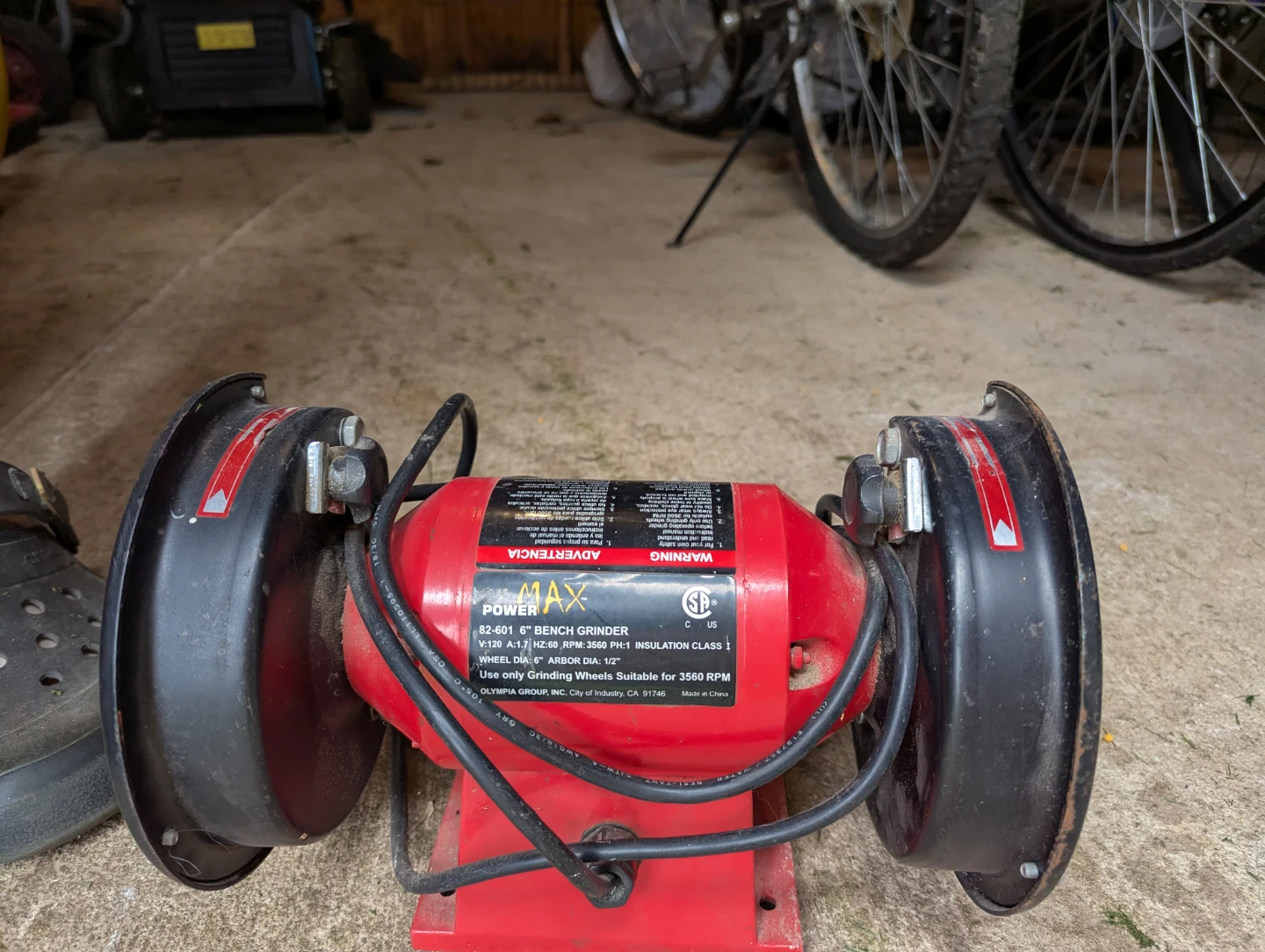 PowerMax 6" Bench Grinder