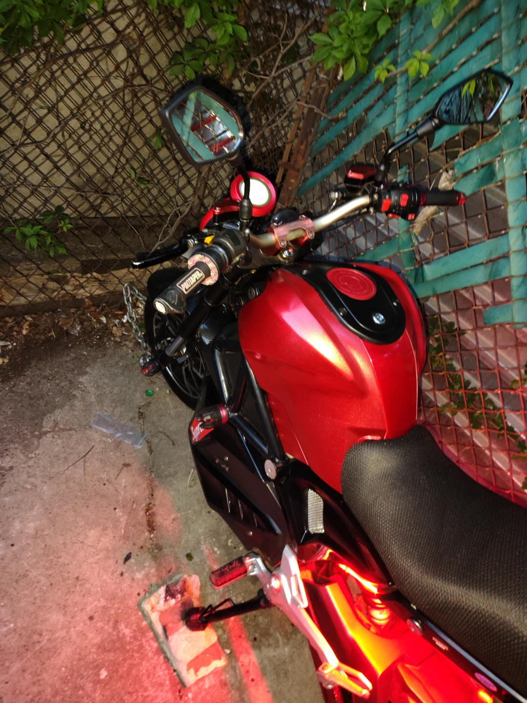 Red Electric Motorcycle Scooter - photo 4