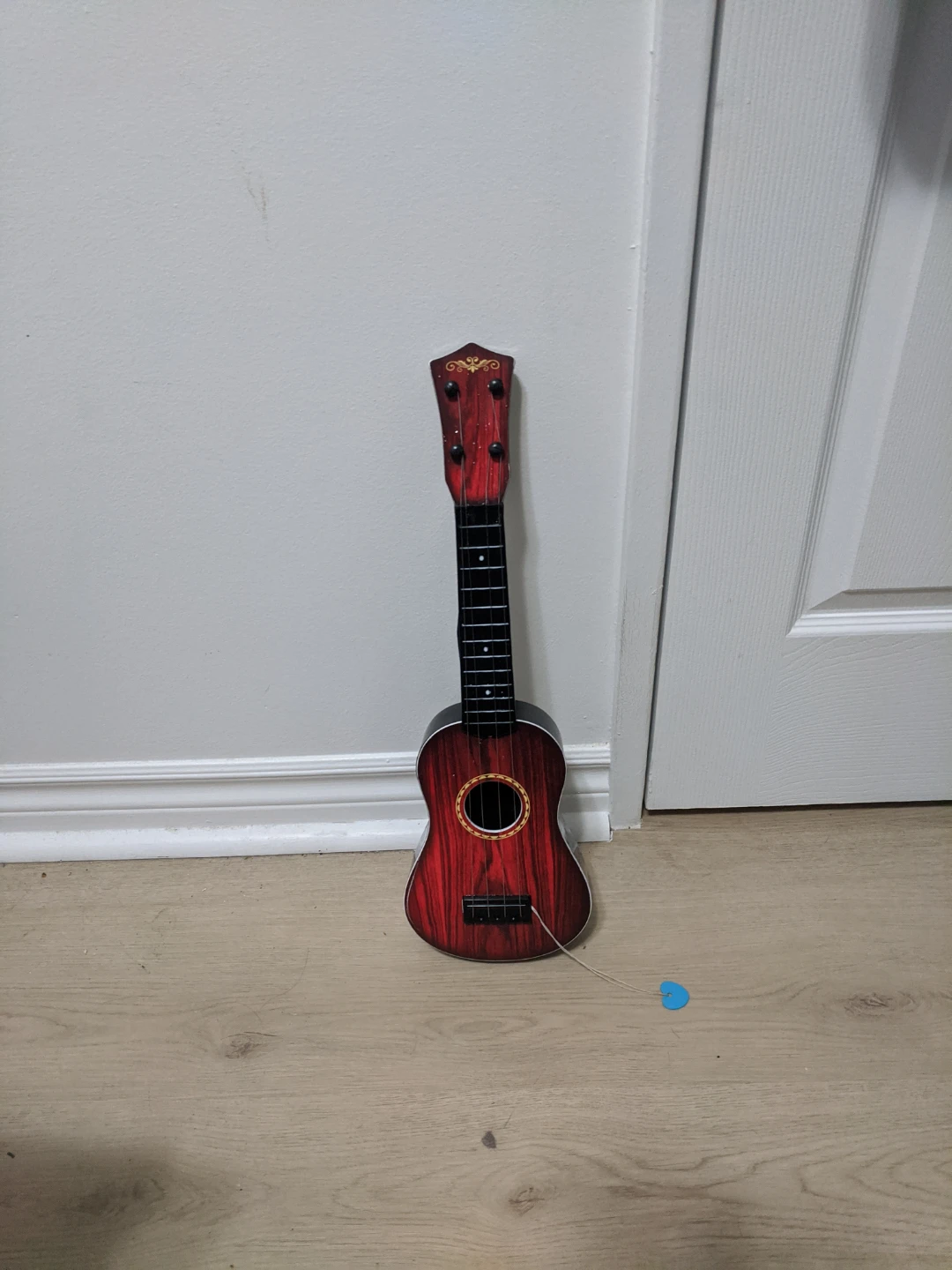 Small Red Wooden Ukulele for kids