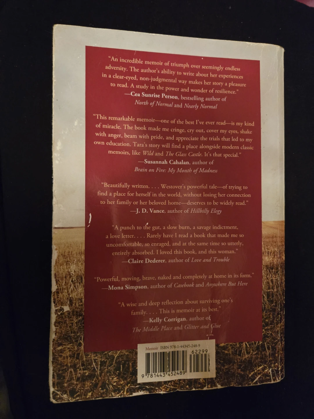 Educated by Tara Westover - Memoir - photo 3