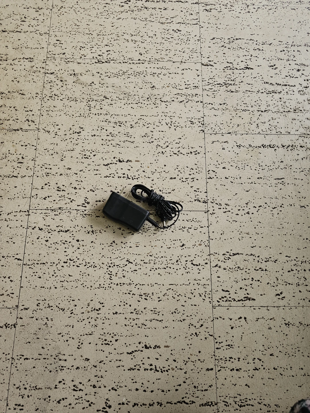Black Power Adapter with Cord