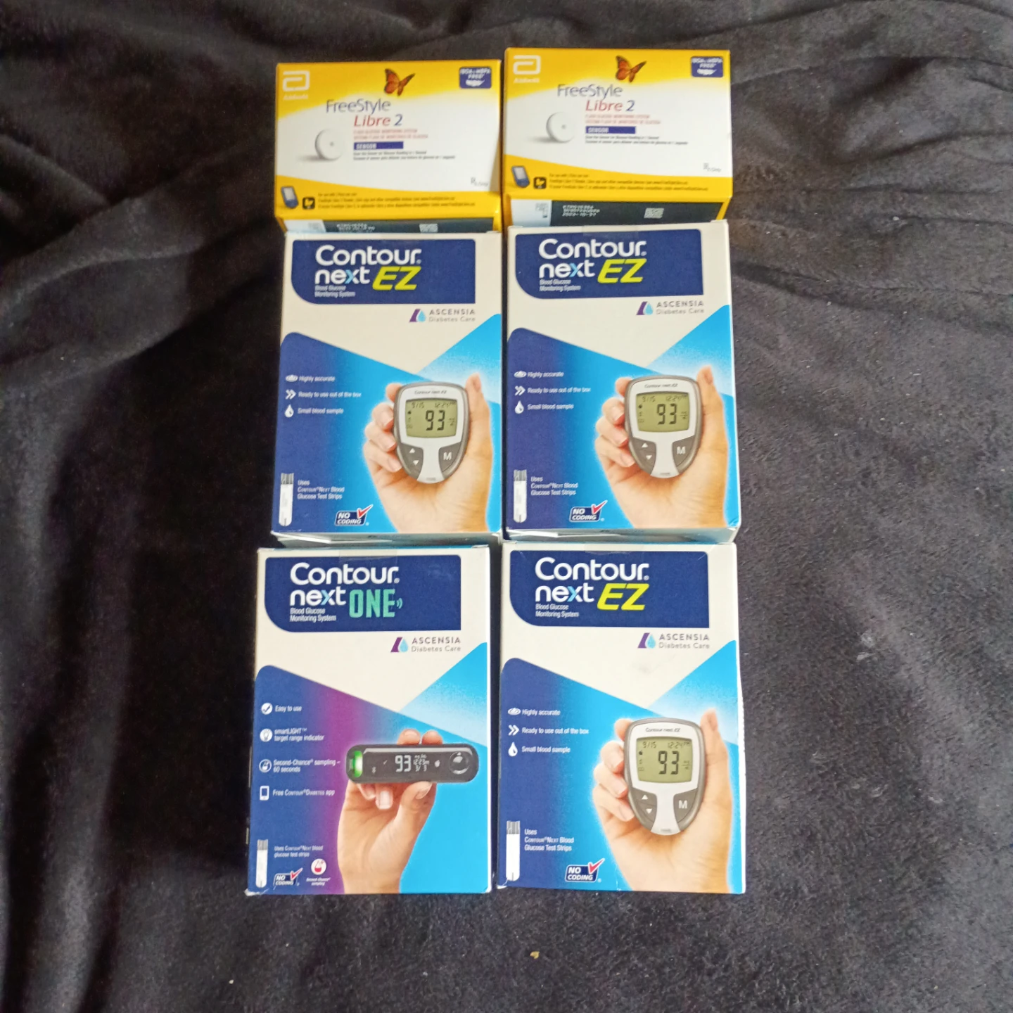 Abbott Freestyle Libre 2 Sensors Contour Blood Glucose Meters