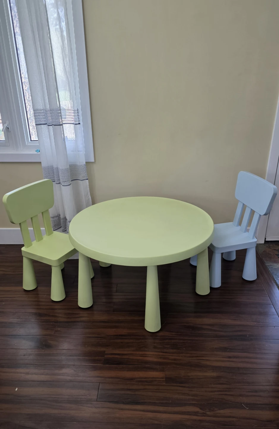 IKEA Mammut Children's Table and Chairs Set - photo 2