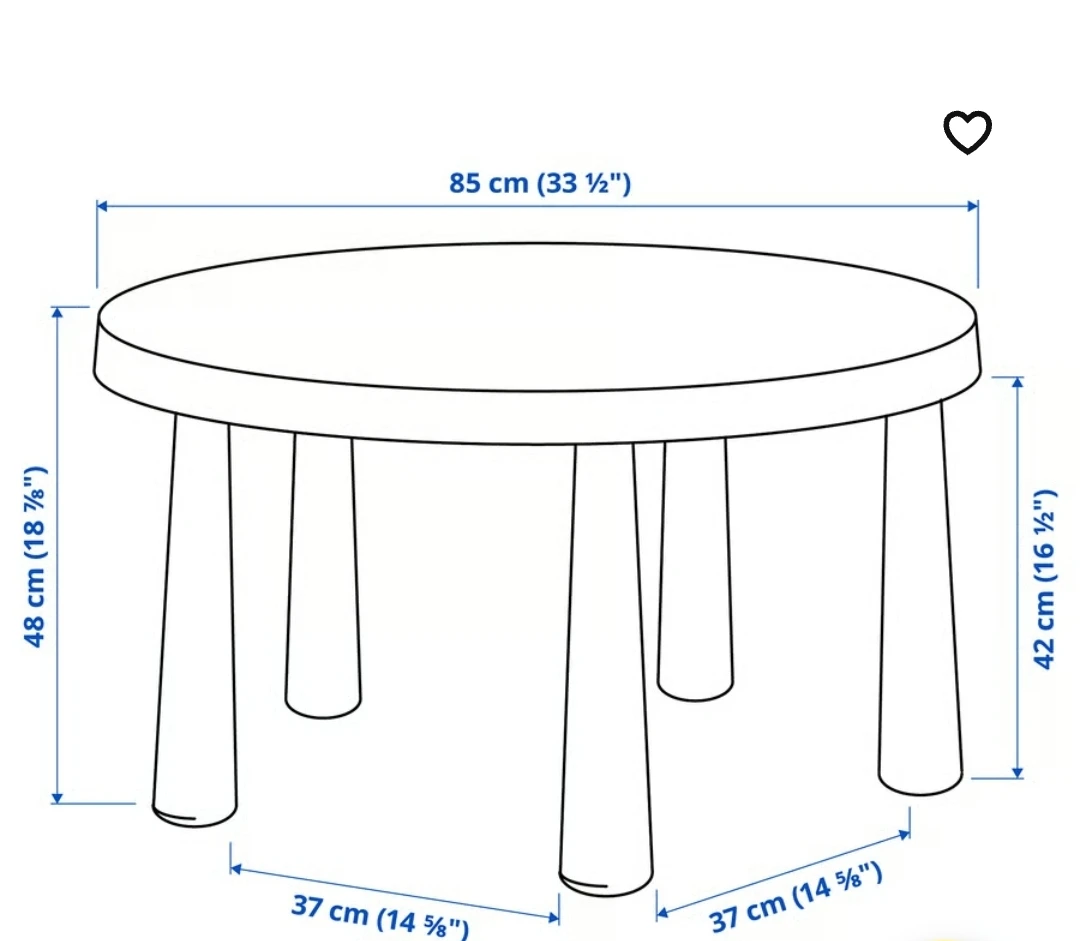 IKEA Mammut Children's Table and Chairs Set - photo 5