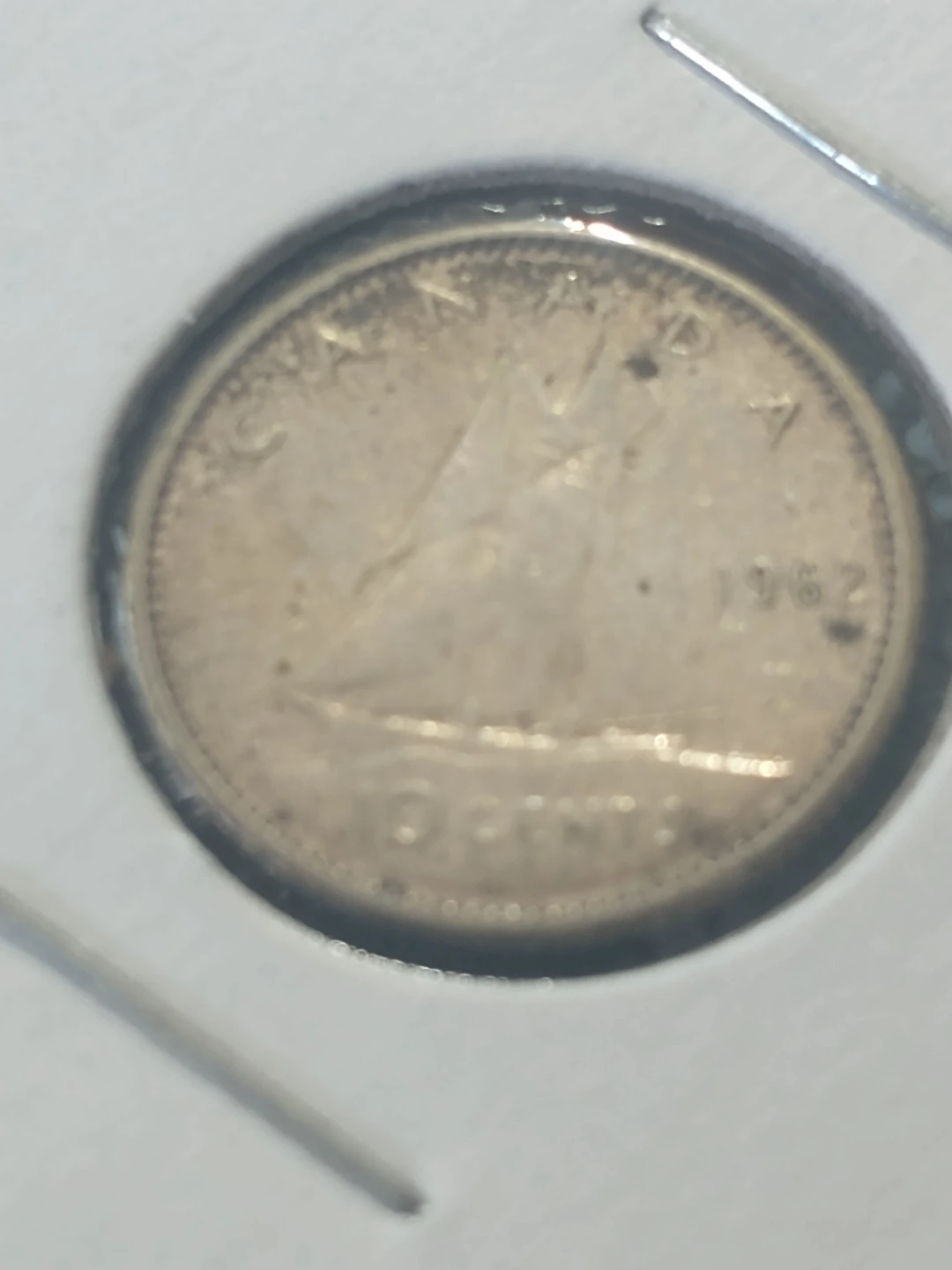 Canada silver dimes, lot 2:  1958, 1960, 1961, 1962 - photo 5