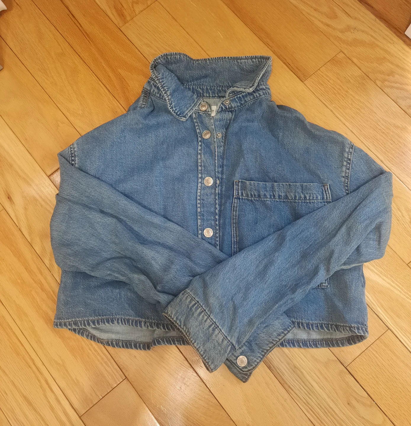 Zara Denim Cropped Jacket