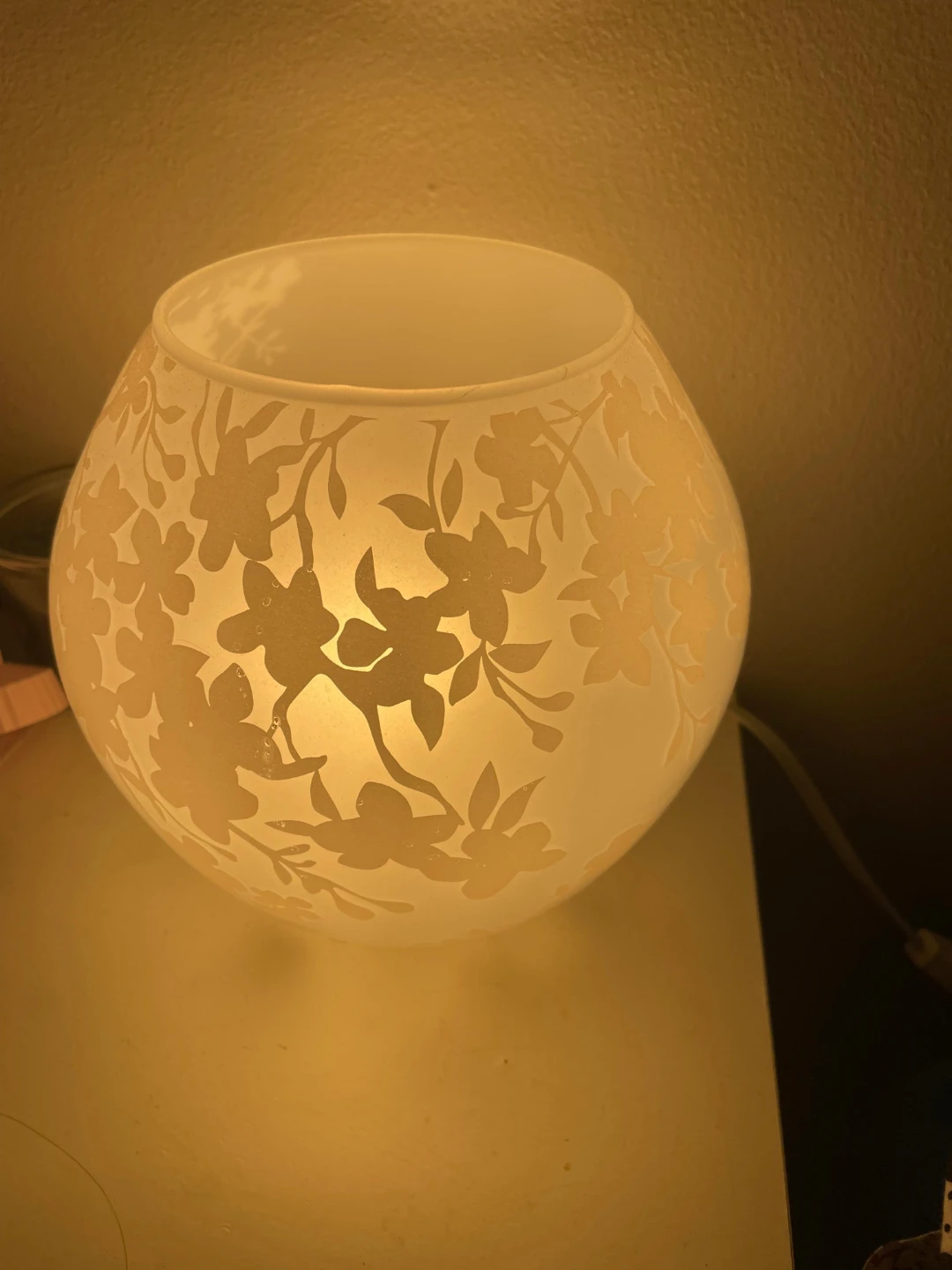 Glass Floral Accent Lamp ( IKEA)