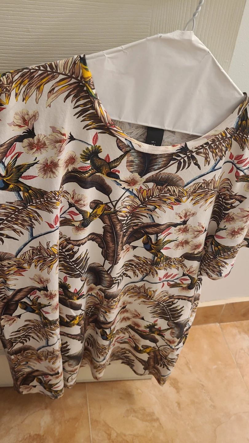 Men's H&M Tropical Bird Print T-Shirt - photo 3