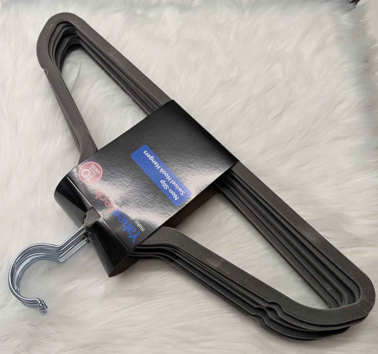 Yankee Decor Non-Slip Swivel Hook Hangers (10 Pack)