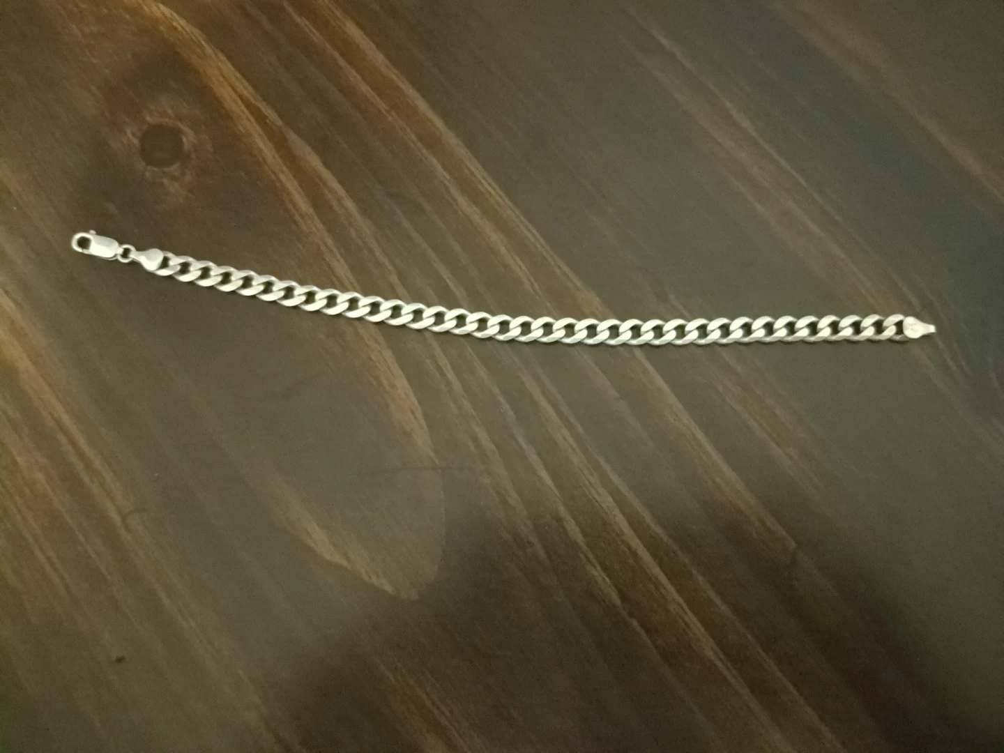 Sterling Silver (925) Men's Curb Link Bracelet - photo 5
