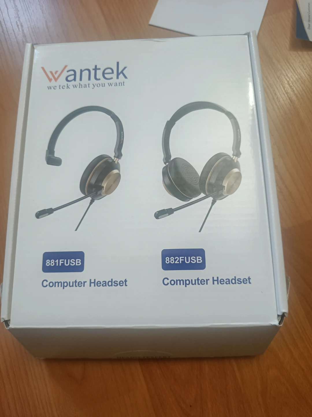 Wantek Computer Headset 882FUSB