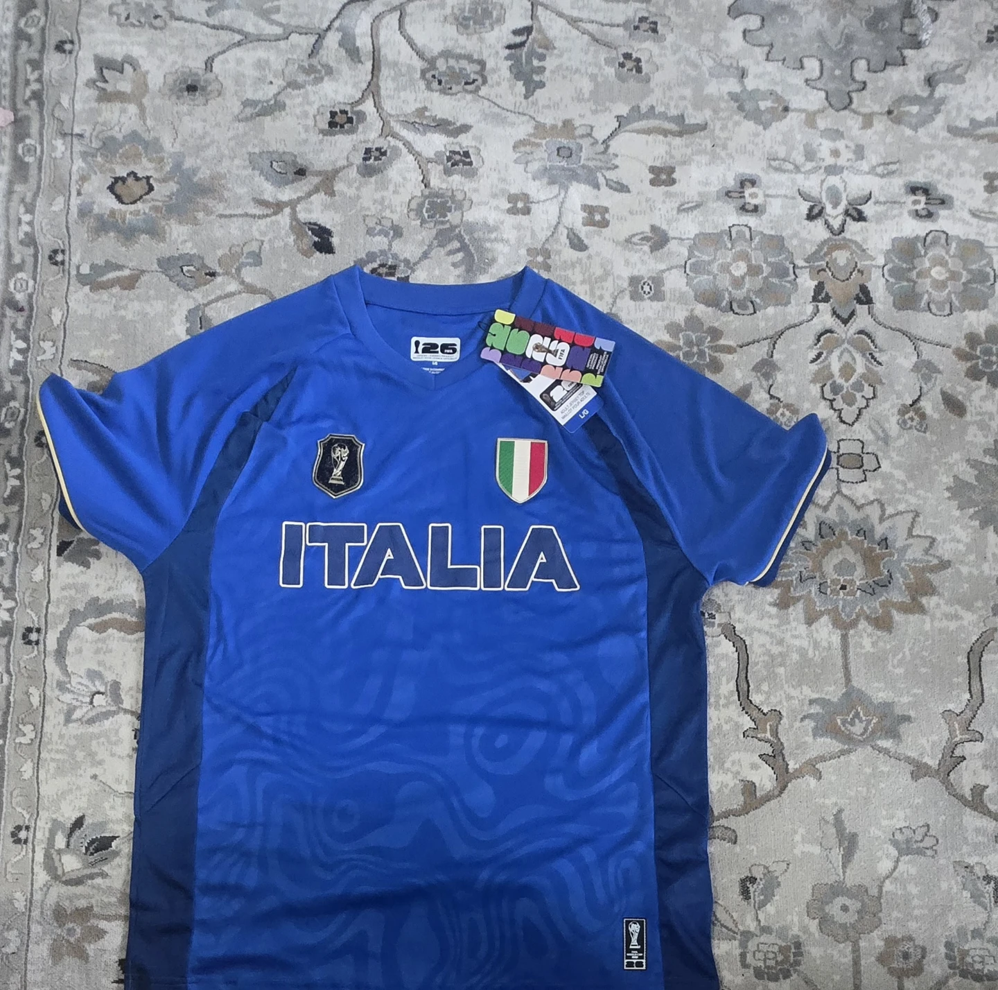 126 FIFA Official Licensed Product Italia Soccer Jersey L/G
