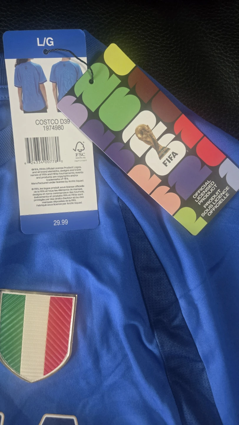 126 FIFA Official Licensed Product Italia Soccer Jersey L/G - photo 3